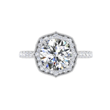 Diamond Halo Engagement Ring