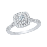 Diamond Halo Engagement Ring